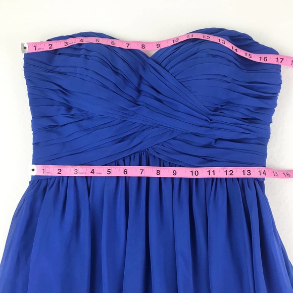 Bill Levkoff Strapless Bridesmaid Dress in Horizon - Picture 4 of 8